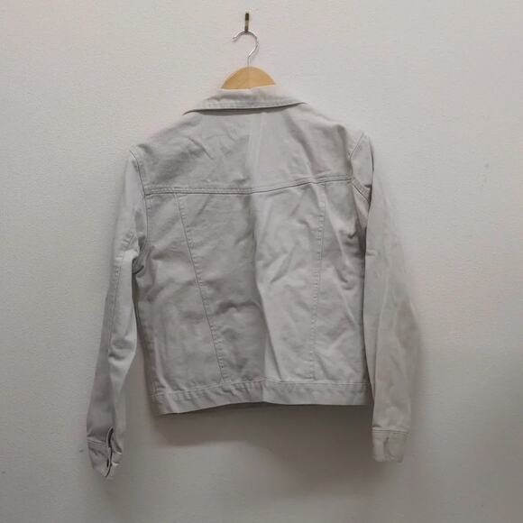 Bill Blass Jeans white denim cotton jacket size Medium - Picture 4 of 6